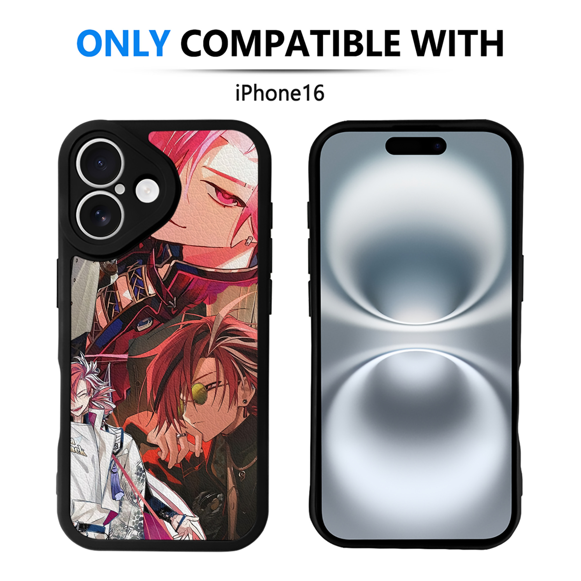 （画像用） 刀剣乱舞 Touken Ranbu 【iPhone 16シリーズ対応】シリコンスマホケース（レザー調） 材質：シリコン